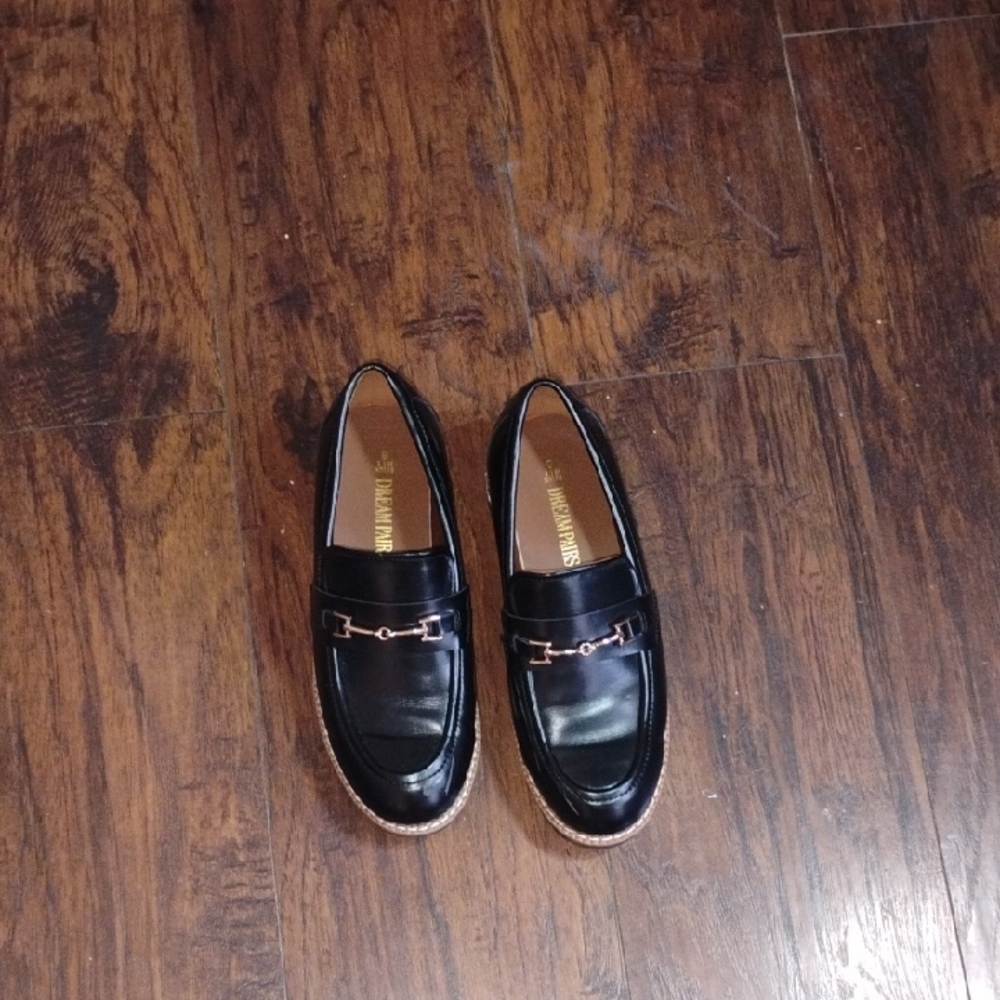 Black Leather Loafers
